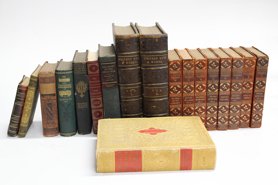 Antique Embossed & Engraved Books