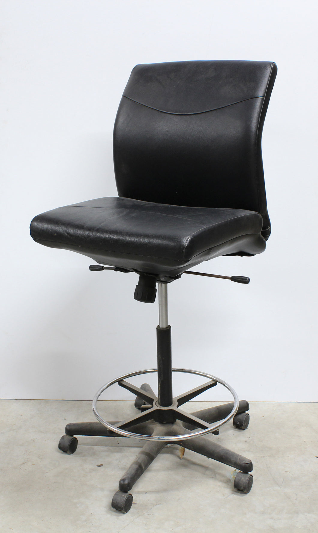 Black Leather Swivel Chair