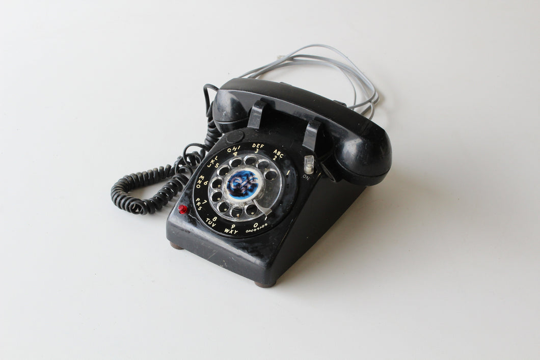 Black Rotary Phone