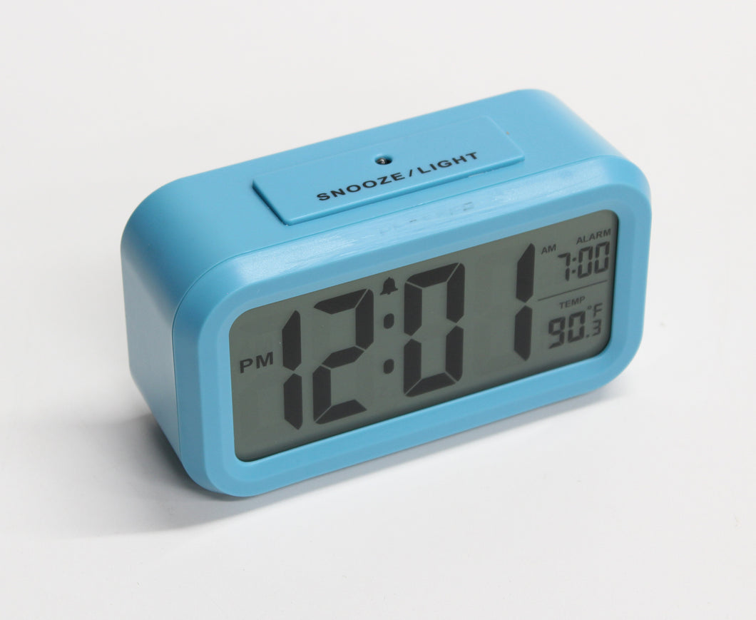 Blue Digital Alarm Clock