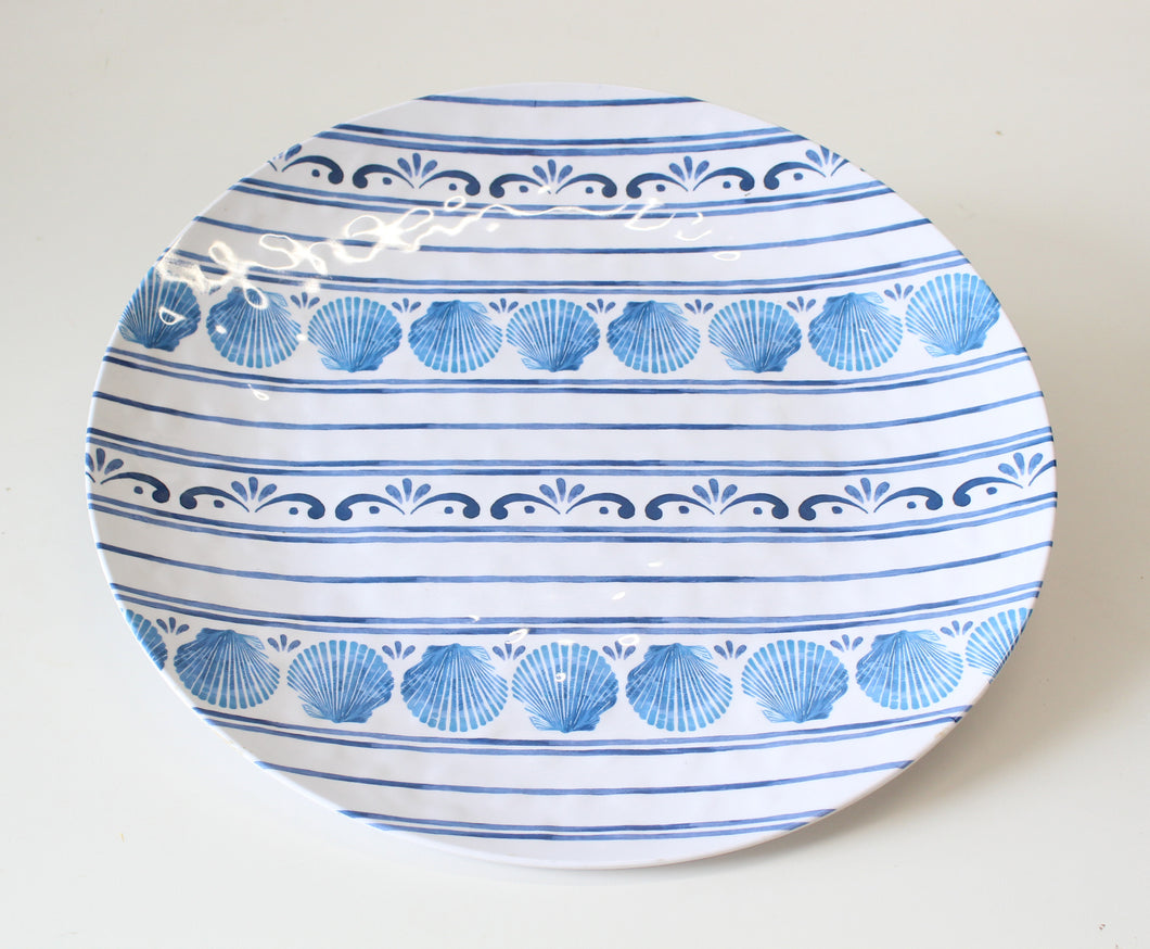 Blue & White Shell Platter