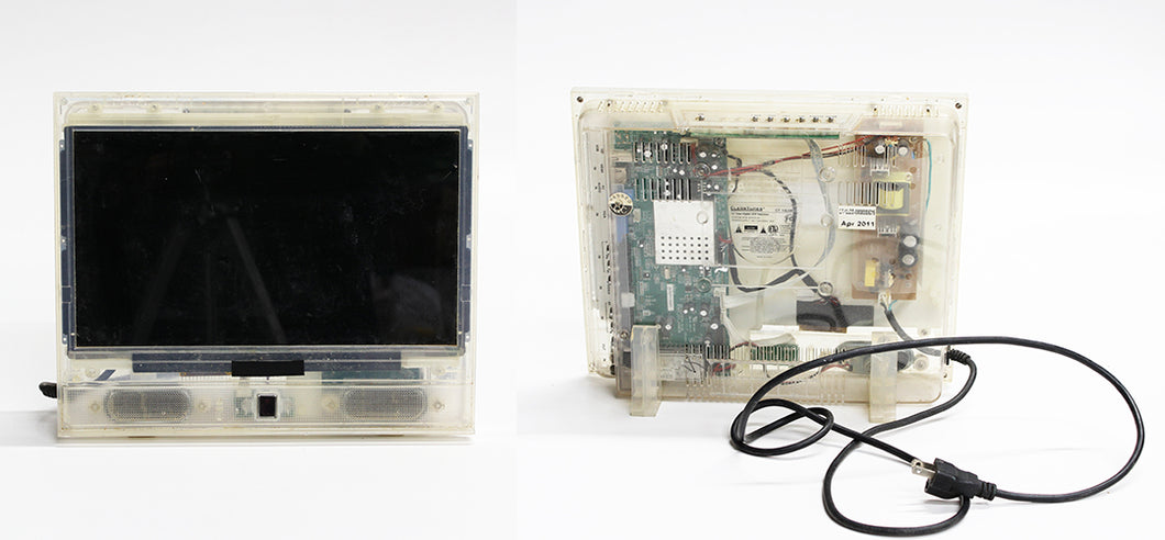 Clear Vintage Computer Monitor