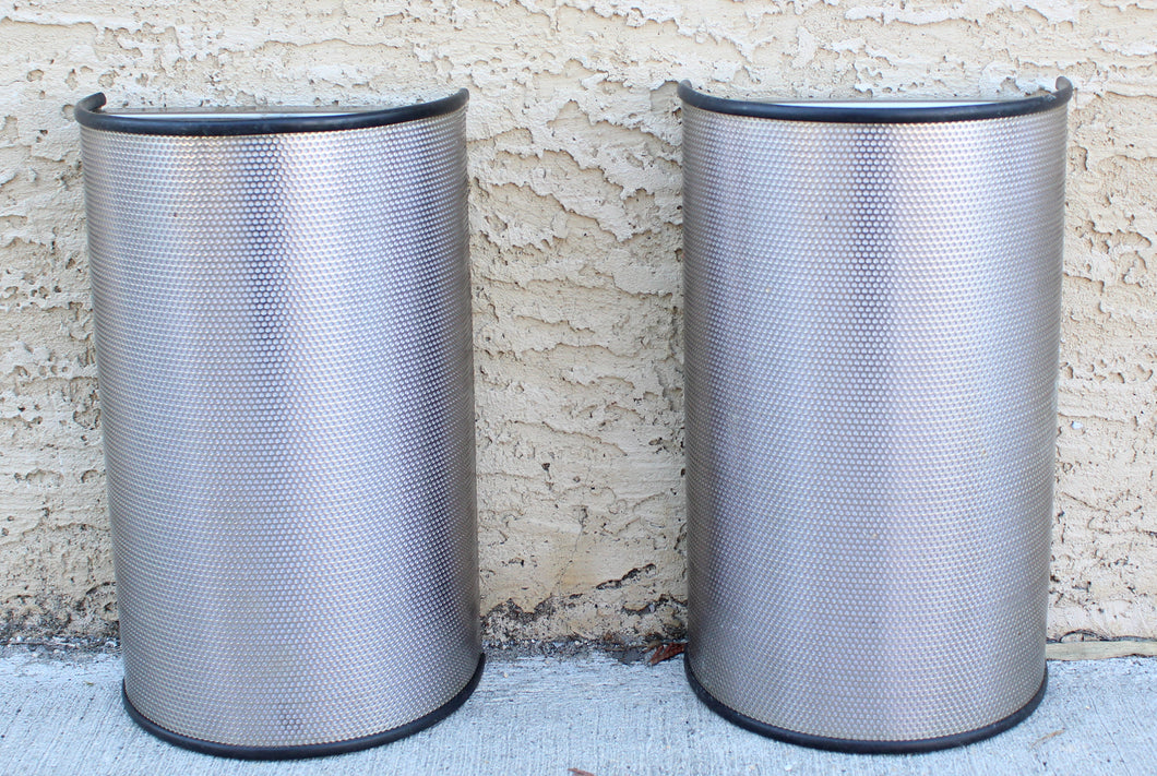 Pair of Exterior Mesh Wall Sconces