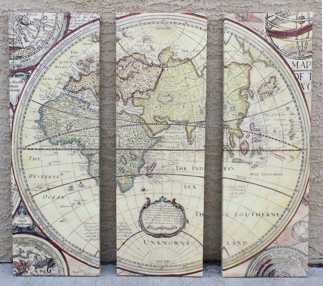 Globe Triptych