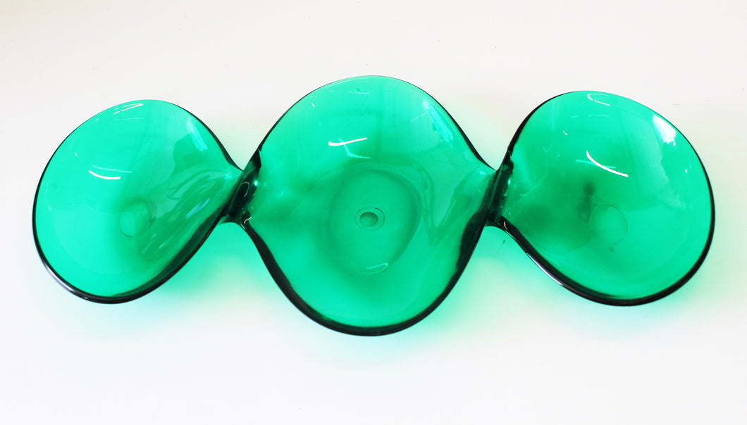 Wavy Green Acrylic Platter