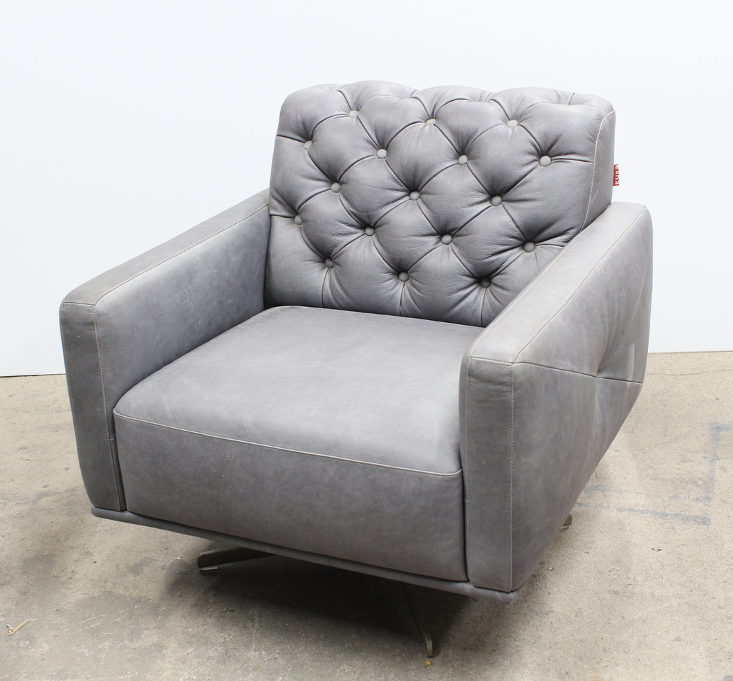 Grey Leather KUKA Chair