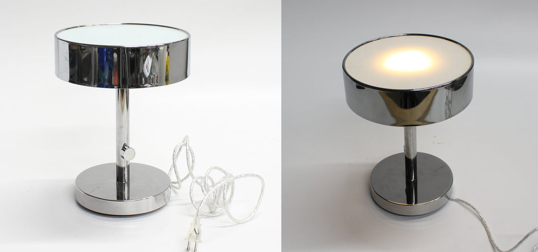 Silver Drum Lamp