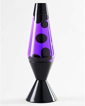 Lava Lamp Black and Purple