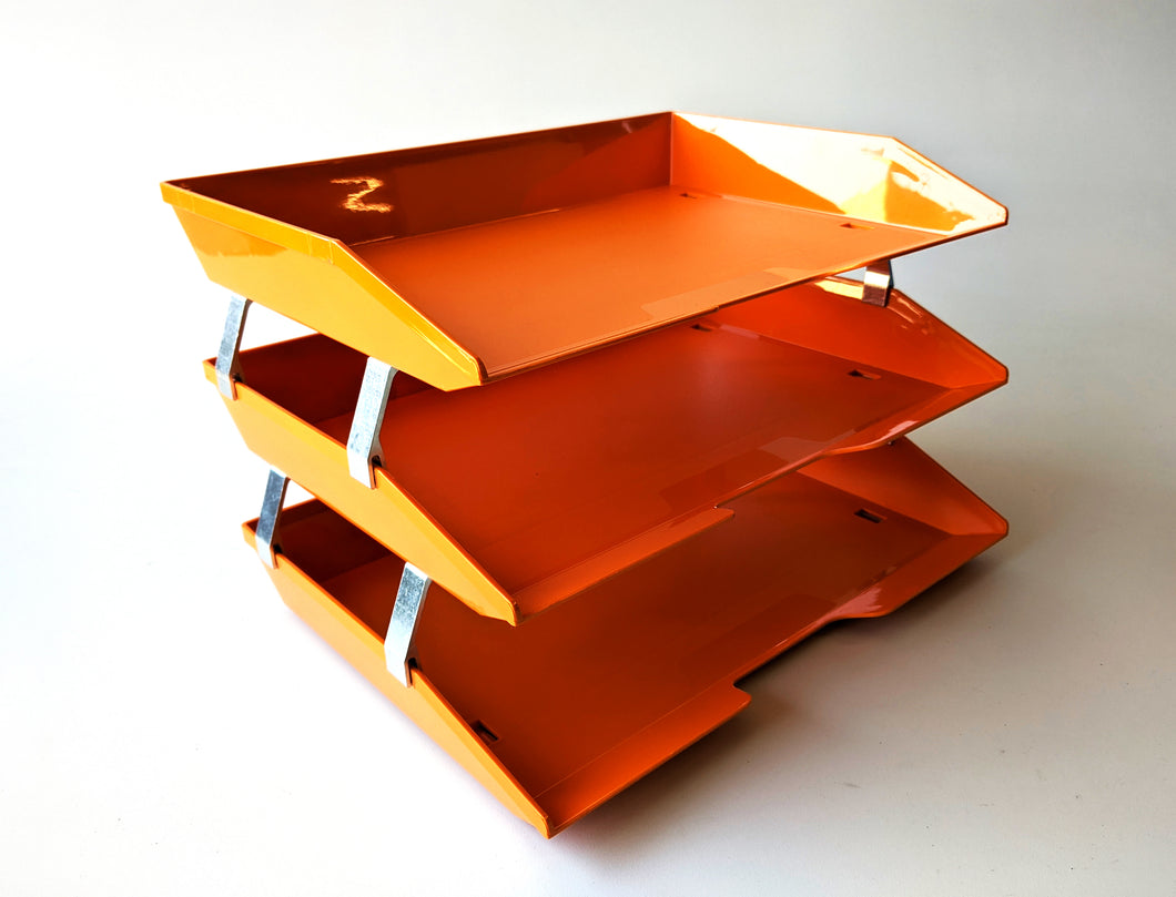 Orange Letter Tray