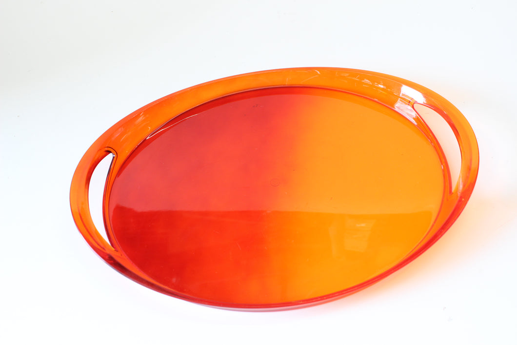 Orange Acrylic Party Tray