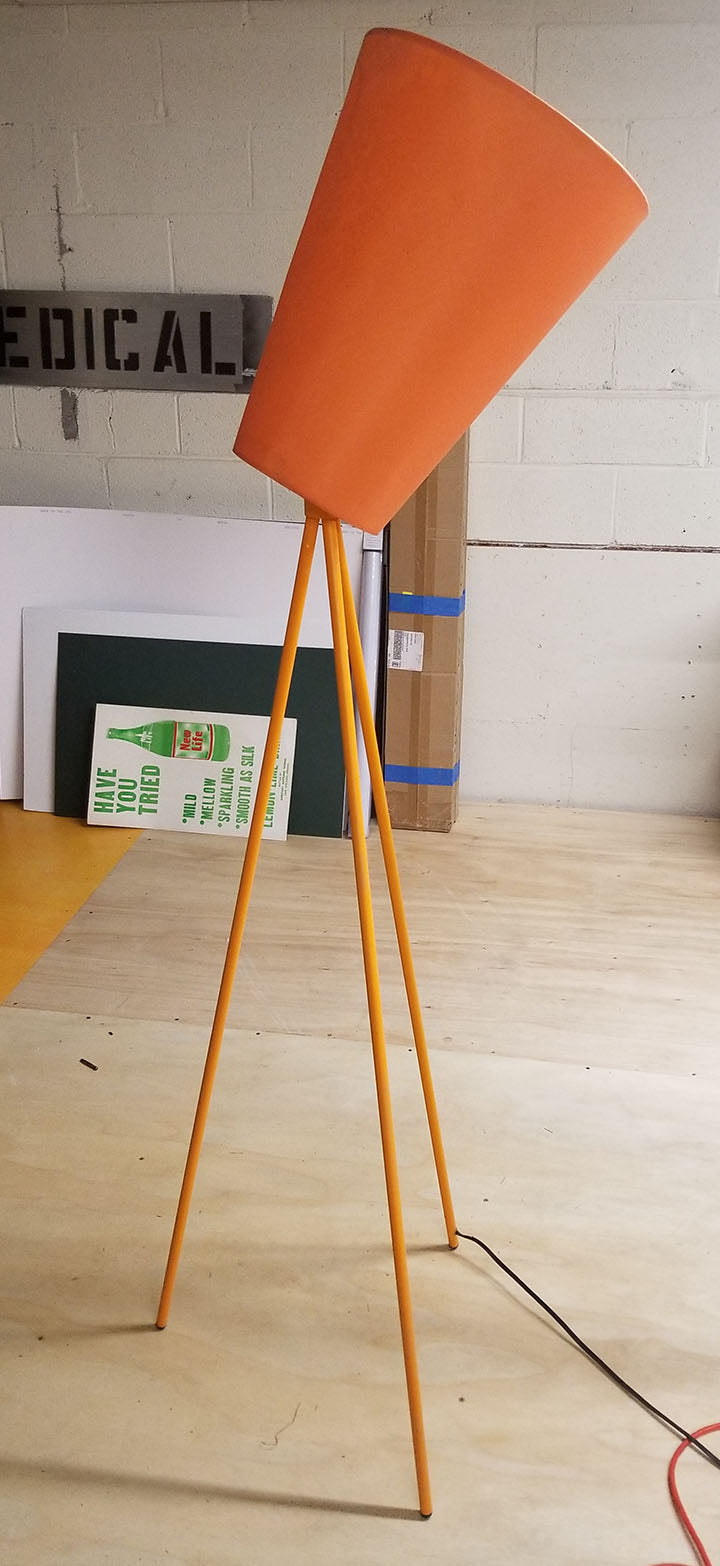 Orange Floor Lamp