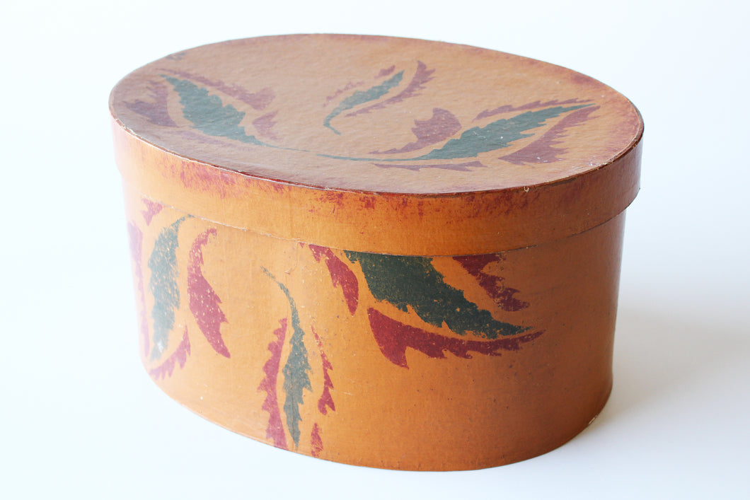 Oval Antique Hat Box