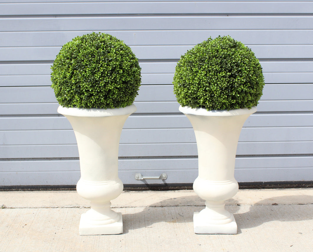 Pair of Round Topiary (Rented Separately)