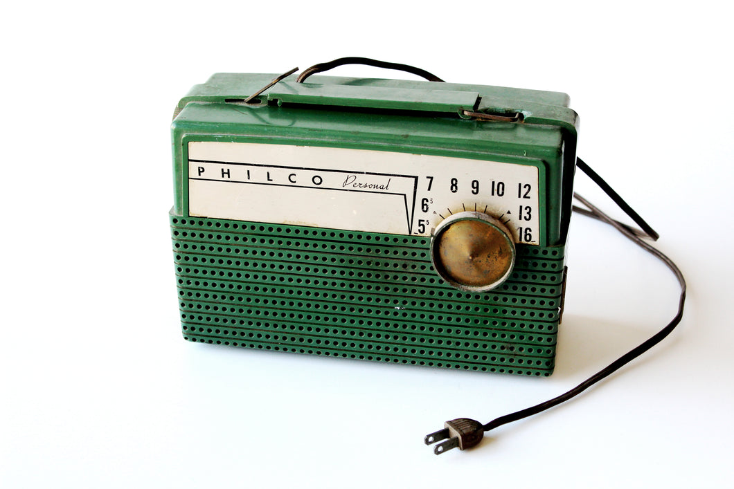 Philco Green Vintage Radio