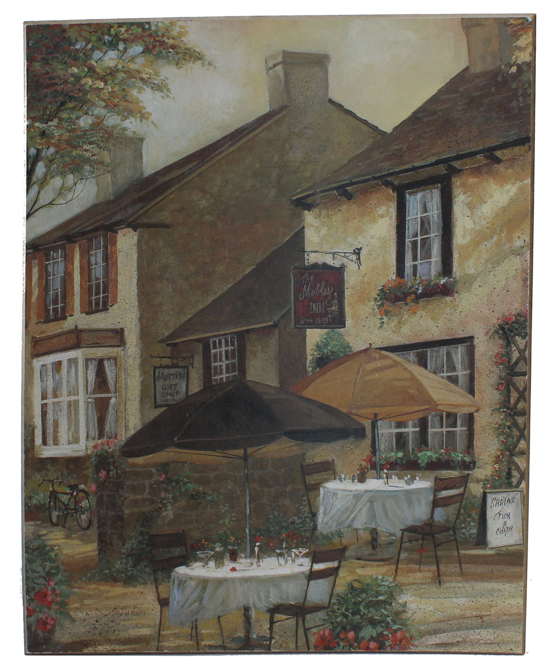 Rustic European Inn Painting