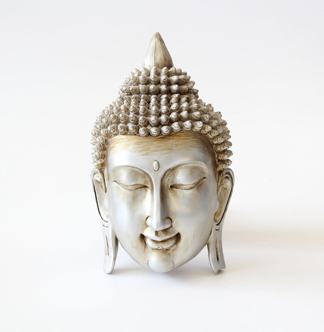 Silver Buddha Head