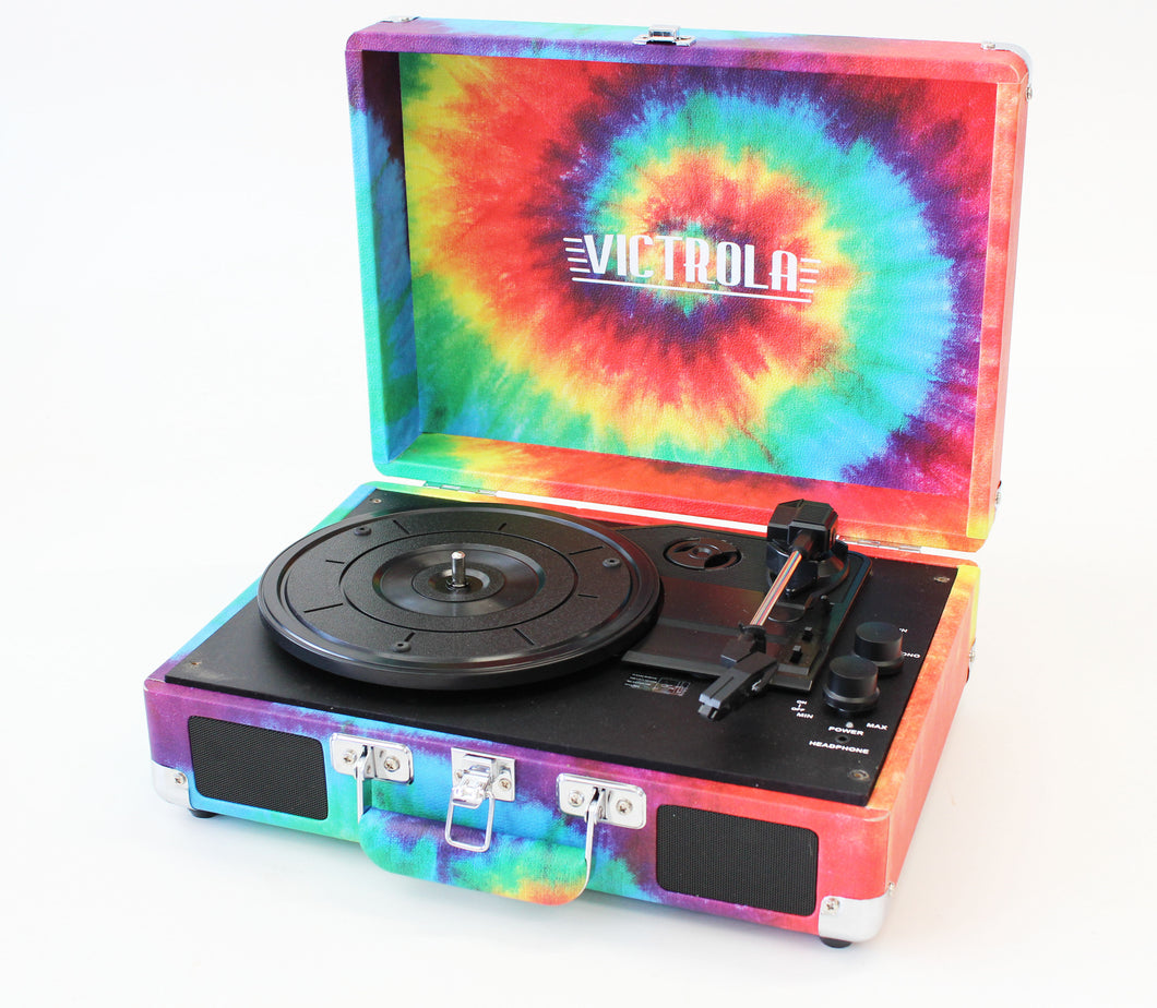 Tie Dye Victrola Portable Record Player
