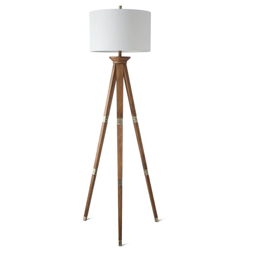 Tripod Oak Lamp