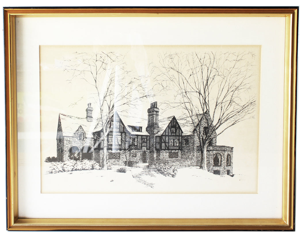 Framed Tudor Sketch