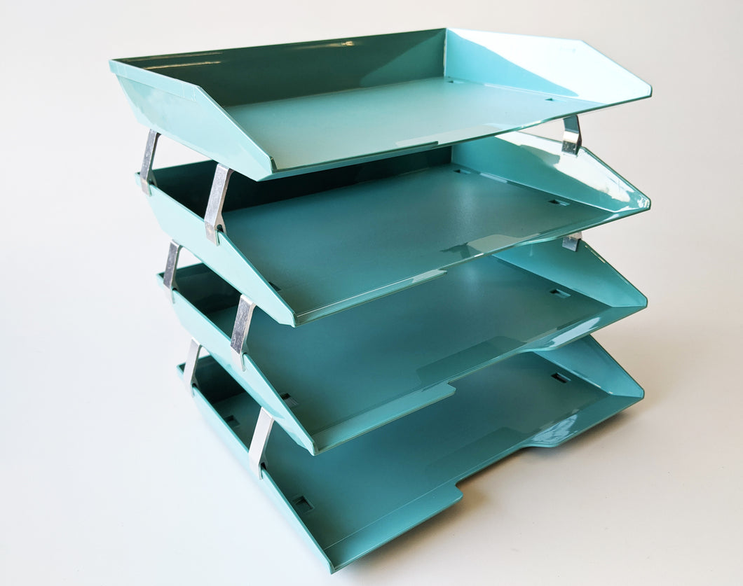 Turquoise Letter Tray