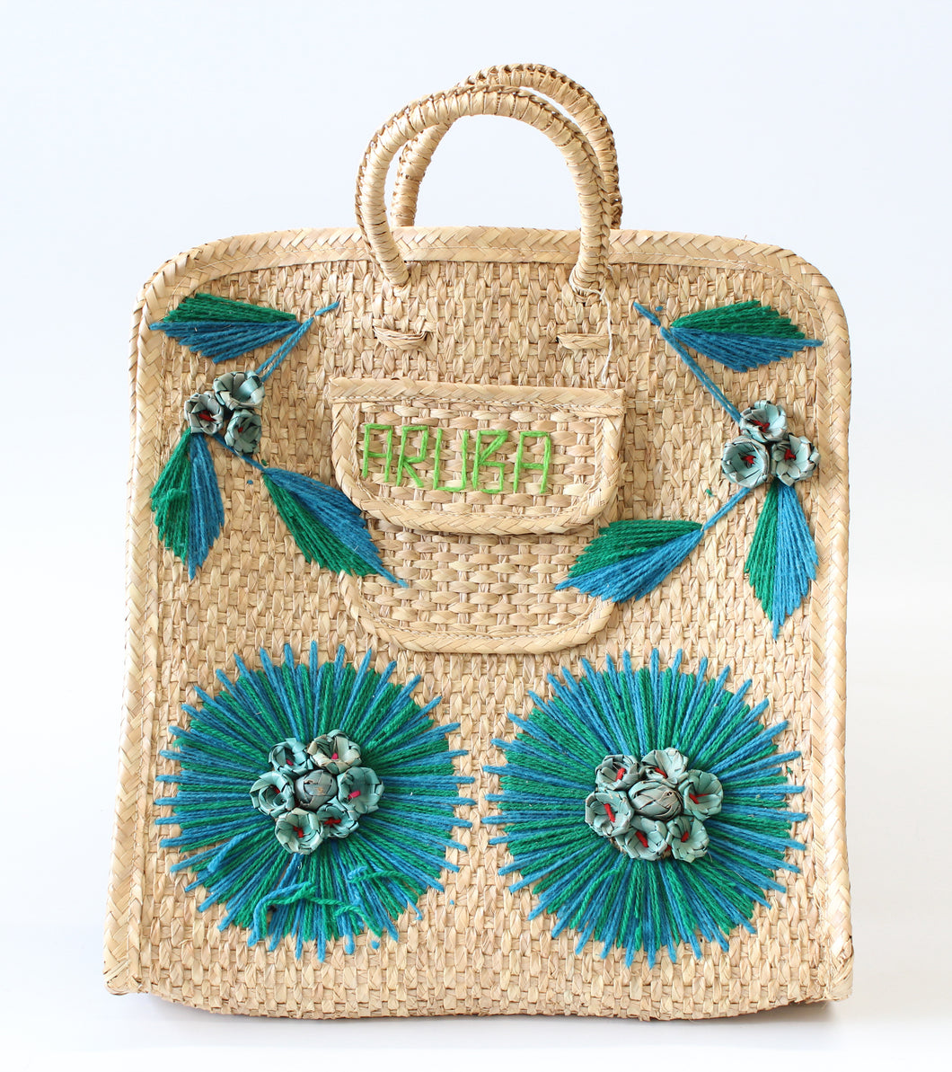 Vintage 1970s Woven Bag