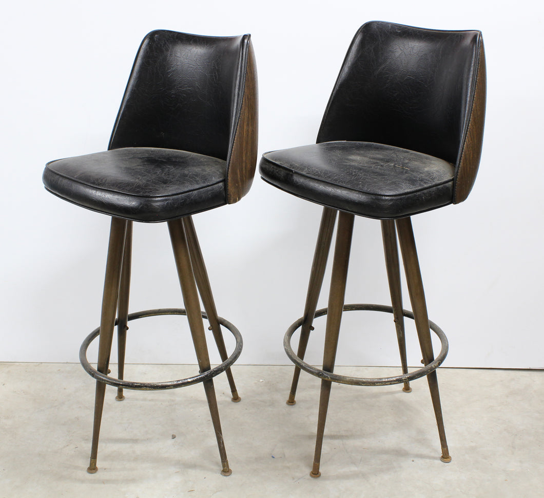 Vintage Black Bar Stools (Rented Separately)