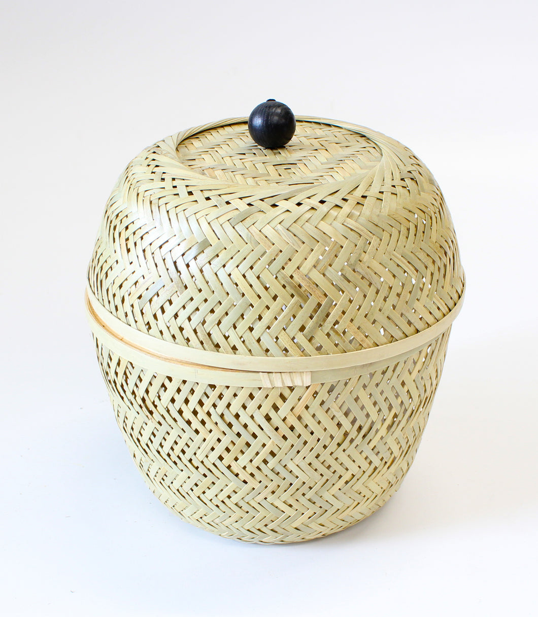 Wicker Basket with Lid