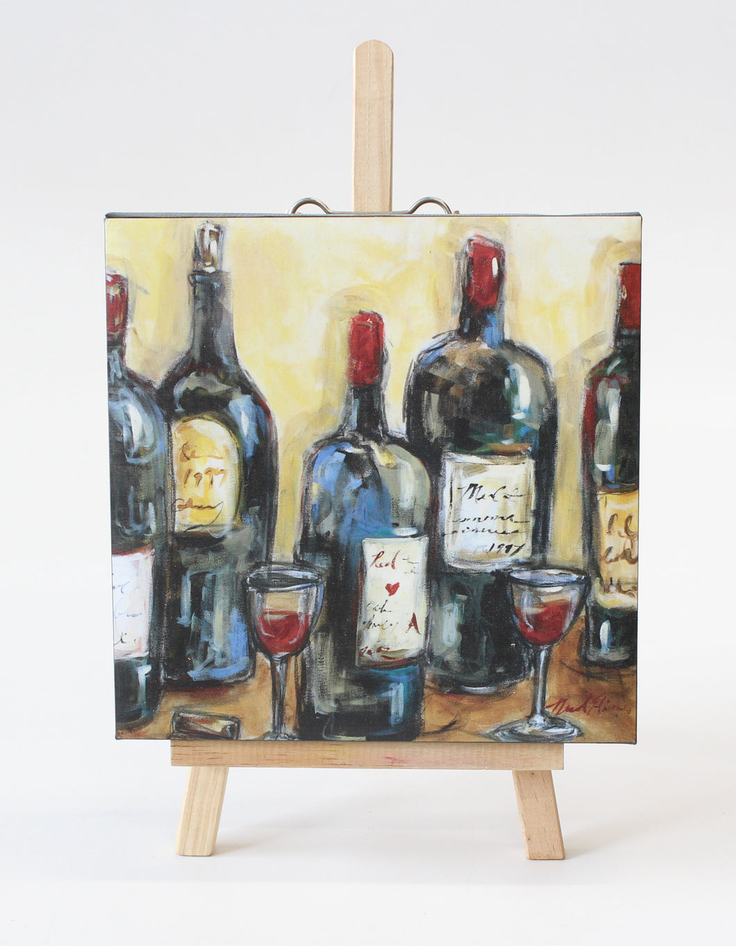 Wine Art with Stand